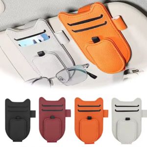 TIANYA Expansion Space ic Eyeglasses Clip Lossless Installation Shock-proof Car Sun Visor Glasses Holder Card Holder Durable Ticket Card Mount Clips Car Sun Visor Storage