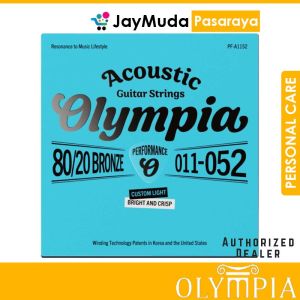 Olympia Acoustic Guitar String Full Set Custom Light PF-A1152 80/20 Bronze 10-47 Bright Crisp