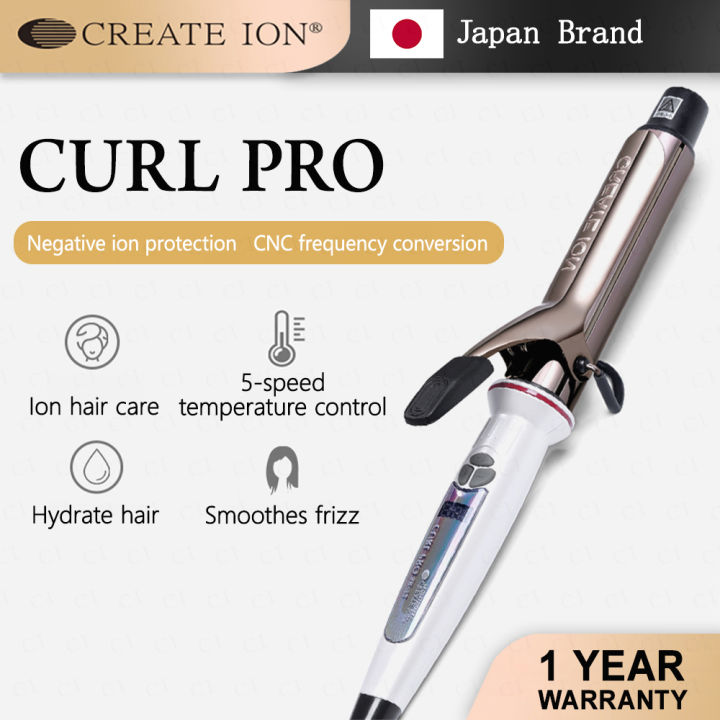 Japan Original CREATE ION CURL PRO 26/32/38mm LCD Display Instant