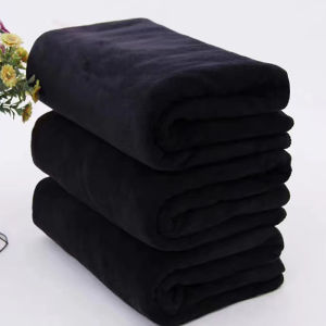 Ginca Black Thick Towel Barber Shop Makeup Table With Soft Super Absorbent Hair