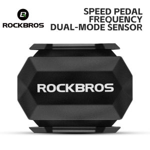 ROCKBROS Thiết bị cảm biến nhịp không dây ANT + bluetooth đi xe đạp speedmeter cảm biến cho Garmin wahoo zwift tacx bryton không thấm nước cảm biến kép máy tính xe đạp