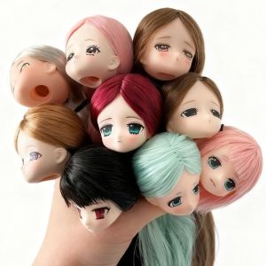 DOWNA Chiều cao 30cm Đầu cấy tóc cho búp bê Da trắng Tóc thẳng Cơ thể cô gái BJD 1/6 Đồ chơi tự làm cho bé gái Khớp di động Đồ chơi búp bê vinyl