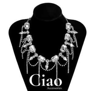 Vòng cổ choker thiết kế đính đá lấp lánh sang trọng mã 14 Ciao accessories