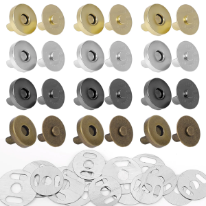 5Pairs Magnetic Snap Fasteners Clasps Buttons Handbag Purse Wallet Craft Bags Parts Accessories Adsorption Buckle 14mm 18mm