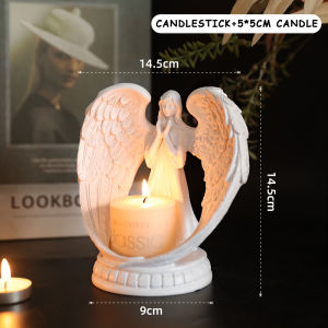 Nordic Angel Aromatherapy Candlestick Living Room Dining Room Wedding Romantic Candle Holder Decoration Ornament