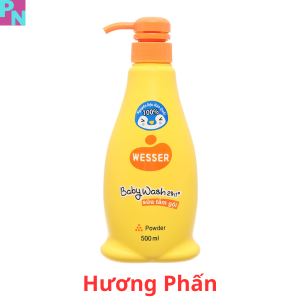 Tắm gội Wesser cho bé sữa tắm gội Wesser 2 trong 1 đặc biệt không cay mắt cho bé dung tích 200ml - 500ml