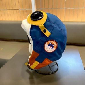 【Sabai_sabai】หมวกเด็ก หมวกนักบิน หมวกกันลมกลางแจ้ง หมวกกันหู ผ้ากำมะหยี่ อบอุ่น