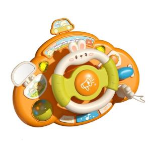 Realistic Pretend Play Car Dashboards Toy Engine Sounds Music Lights Early Learning Driving Simulation Game for Children