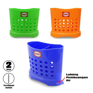 ( BISA COD ) PROMO SHINPO SIP 415 SHINSEIHIN CUTLERY HOLDER / TEMPAT SENDOK PLASTIK 2 SEKAT / TEMPAT SENDOK MULTIFUNGSI / TEMPAT SENDOK GARPU SERBAGUNA