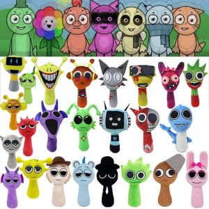 SI958 Cartoon Incredibox Sprunki Games Plushies Toy Cute Collection Sprunki Stuffed Doll Sleep Pillow Soft Music Game Toys Fans