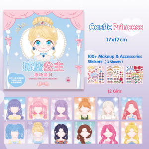 Ivorybaby Mainan Stiker Ganti Muka/Diy Stiker Ekspresi Girl Change Makeup