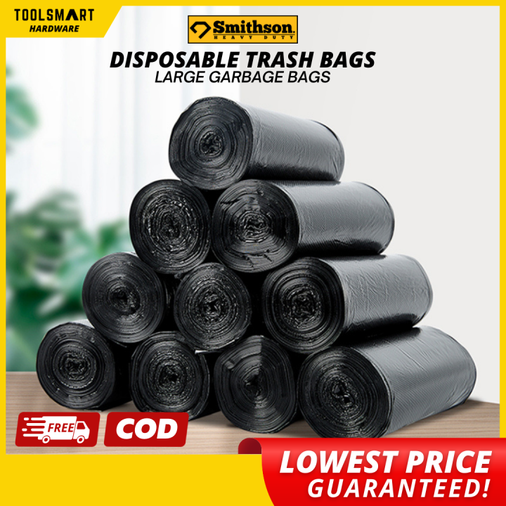 【SMITHSON】 High Quality Garbage Bag Trash Bag Black Disposable Bags for ...