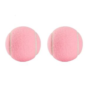 2/6lots Stylish Pink Tennis Balls Durability Professional Training Tennis Balls for Beginners and Enthusiasts