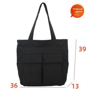 Japanese Style Vintage Canvas Bag Mens Large Capacity Handbag Work Clothing Make-up Class Canvas Bag Student Class Schoolbag Tote Bag