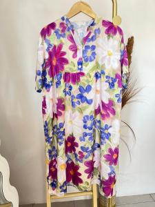 Daster Wanita Terbaru Kekinian Lengan Pendek Korean Style Rayon Viscose Busui LD 120 NARRA Homedress