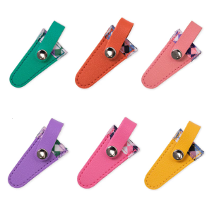 2 pcs thêu kéo vỏ bọc PU kéo Bìa lưới màu kéo Bìa bảo vệ may kéo vỏ bọc