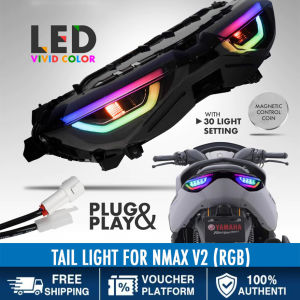 【12H Ship】CR7 Nmax V2 Tail Light LED VIVID Color 30 Light Setting RGB Plug And Play