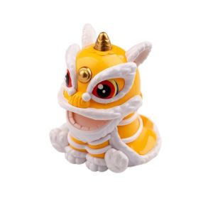 CURRANT Good Fortune Solar Energy Shakes Head Lion Energy-saving Best Wishes Nation Tide Lion Creative Happiness Chinese New Year Decorations Home Automobile Decoration