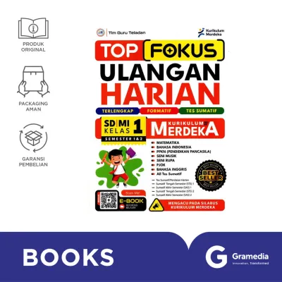 Buku New Kelas 1 Sd/Mi: Top Fokus Ulangan Harian K. Merdeka