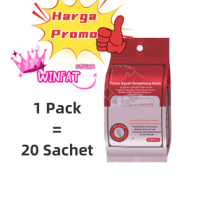 WINFAT Tissue Pembersih Noda Minyak Makanan Pakaian Tanpa Cuci Magic Wipes Tisu Basah Bebas Noda Minyak/Keringat/Lumpur 20 PCS
