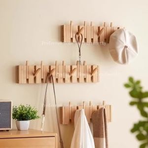 ZZSA Piano Keys Wall Mounted Clothes Rack Wall Mounted Entrance Foyer Hook N7Y3P