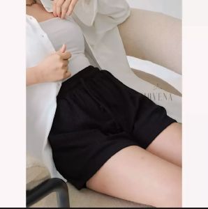 HOTPAN WANITA DEWASA BAHAN KNIT HORNET KOREAN STYLE CELANA SANTAI