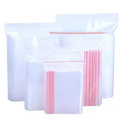 Clear Zip Closure Storage Bags | Resealable Plastic Organizer Pouches