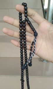 Tasbih Kayu Abanus Hitam 8mm/10mm original Mesir (Abanus Wood Beads)