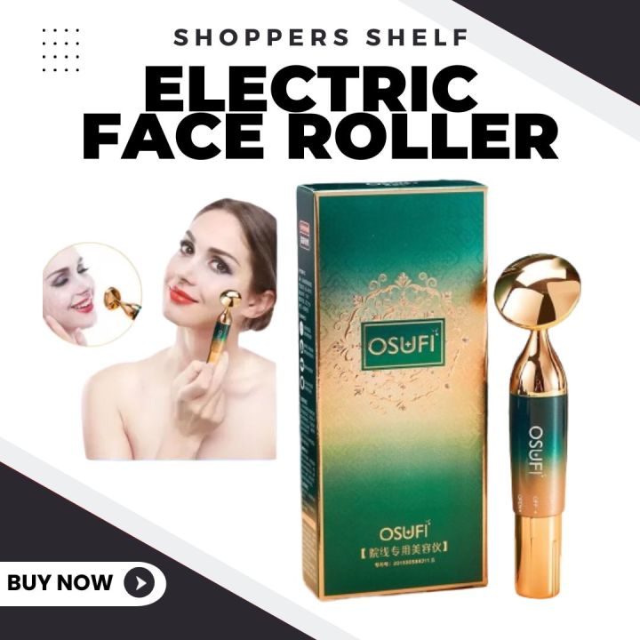 Electric Face Roller Massager Slimming Vibration Facial Lift Roller Face Skin Tightening Wrinkle Bar Face Lifting