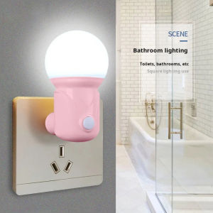 LED plug-in night light bedroom sleep light childrens soft light eye protection light plug-in energy-saving night light bedroom baby bedside feeding night light
