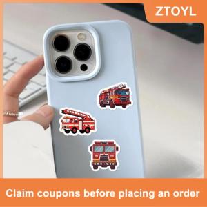 【ZTOYL】 500Pcs phim hoạt hình nghệ thuật Quà Tặng xe cứu hỏa CuộN graffiti dán scrapbooking phòng khách điện thoại cộng đồng Skateboard Nostalgia đề can