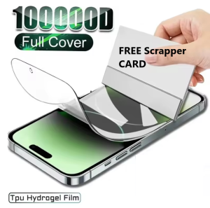 JAZ002 Hydrogel CLEAR front iPhone 16 15 14 13 12 11 Pro Promax Max Mini Plus X Xs Xr Xsmax SE 2020/2022 7 7+ 8 8+ 6 6+ 5 5s Hidrogel Full Cover Ful Coveragel Bening Glossy Glosy Jelly Hydro Depan LAYAR Anti Gores Transparan Tipis-Bagus 4g 5g S R Covergel