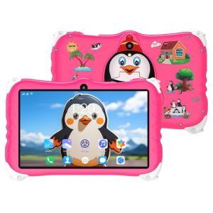 Good Quality Penguin Childrens learning Tablet 7.0-inch Ultra Clear Screen Memory 8GB RAM +128GB ROM Support 2.4WIFI