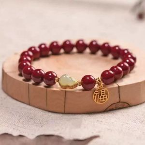 1/2Pcs Lucky Bracelet Crystal Beaded Bracelet Safety Buckle Bracelet for Women