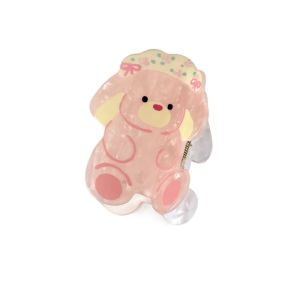 SHIHENG Dog Cartoon Shark Clip Bear Rabbit Acrylic Hair Claw Cute Headwear Animal Shark Clip Women