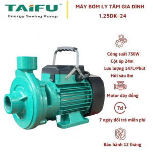 Máy bơm nước ly tâm 750W (1HP) Taifu 1.25DK-24 - Máy bơm nước cá sấu hút giếng khoan giếng đào....