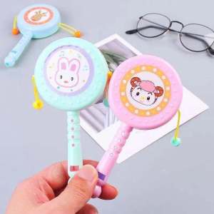 Funny Toddler Rattle with Whistle Toy Musical Instruments New Born Baby Playing Soothing Toys Kids Grasp Noise Maker Party Favors