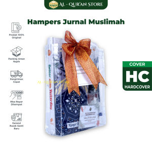 Hampers Lebaran Paket Jurnal & Sajadah Pouch Hadiah Notebook Journal Diary Cute Free Pulpen & Tasbih