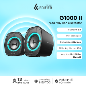 Loa Máy Tính Bluetooth EDIFIER G1000 II | Công Suất 4W | Củ Loa Toàn Dải | 9 Hiệu Ứng Đèn Led | Bảo Hành 15 Tháng