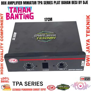 Box Amplifier DJE miniatur TPA 3110 Series 2 channel Plat Besi Tebal