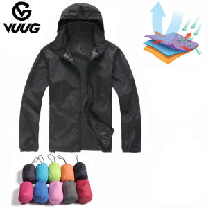 VUUG New Waterproof Outdoor Mens Sun Protection Clothing Ladies Quick-drying Hooded Jacket