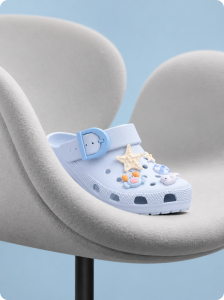 Dép sục nhựa nữ đính charm