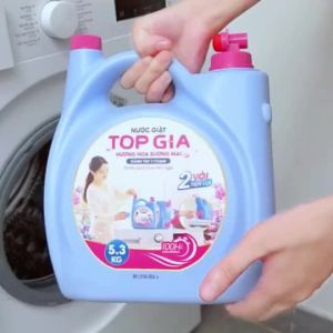 Nước Giặt Đậm Đặc Can 5.3kg Hoa Sương Mai Làm Sạch Nhanh Dịu Nhẹ Lành Tính Lưu Hương 100H