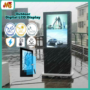 43 49 inch Outdoor Non-Touch Screen LCD Display Information Kiosk  Smart Digital Signage Outside Advertising Screen