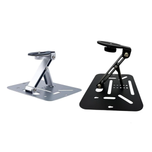 Foldable Projector Stand Metal Base Rotating and Adjustable Height Portable Mounting Bracket For AV