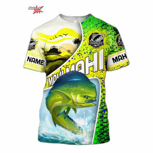 Summer 3D Tuna Fishing Printed Mens T-Shirt Casual Tees Hip Hop Short Sleeve Tops Shirt Outdoor Harajuku O-Neck Y2k Clothing