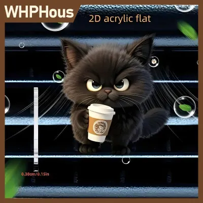 WHPHous Cửa hàng xe hơi Vent Nước hoa Clip 2D làm mát không khí khuếch tán điều hòa hương liệu nước hoa Clip trang trí nội thất xe hơi