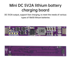 Mini 5V 2A Lithium Battery Charger Board - 18650 Li-ion Boost Charge/Discharge Module (DC 5V Input)