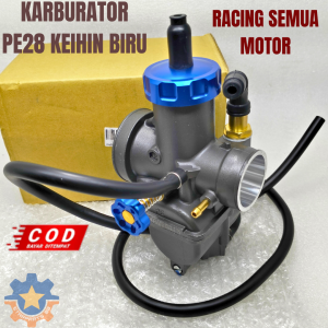 KARBURATOR PE28 BIRU RACING BALAP SEMUA MOTOR UNIVERSAL ORISINIL ASLI KEIHIN THAILAND CARBURETOR