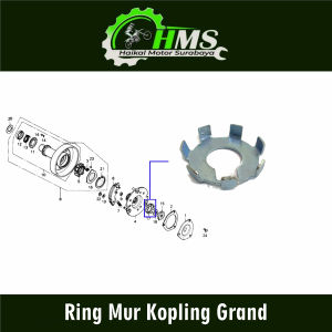 Ring Mur Kopling Grand - Ring Reng Plat Pelat Matahari Pengunci Kuncu Mor Kopleng Kupling Kupleng Coupling Clutch Honda Astrea Prima Legenda Supra Lama Old Supra X Lama Supra Fit Revo Lama